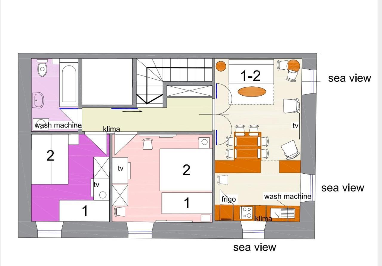 Heritage Bella Vista Apartments Трогир Екстериор снимка